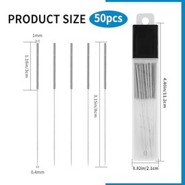 MMDBD 30 Pcs 3D Printer Nozzle Cleaning Kit, 0.4mm 3D Printing Nozzle Needles, Stainless Steel 3D Printer Nozzle Cleaning Needles, 3D Printer Cleaning Nozzle Cleaner Needles for 3d Printing Accessories