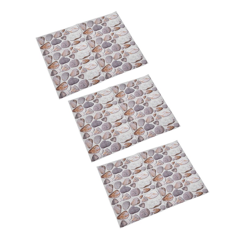 18PCS Tile Stickers Strong Reflection Water Oil Proofing Strong Layering