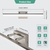 KELIDEN Brushed Nickel Vanity Light 24", 5CCT Dimmable LED Bathroom