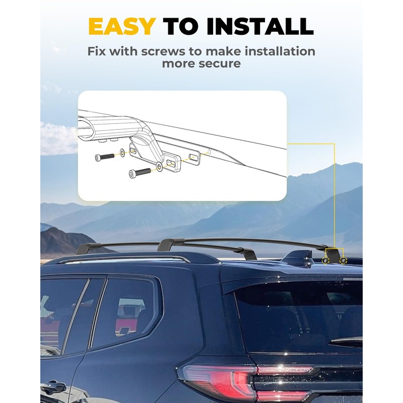 EZREXPM Fit for 2024 2025 2026 GMC Acadia Roof Rack