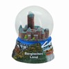 Souvenir Snow Globe Mountain Country Castle Castle 65 mm Diameter