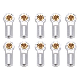 Yosoo Health Gear Pack of 10 RC Connecting Rod Ends, Aluminium Alloy M3 Metal Ball Head Joint Holder Tie Accessories for 1/10 SCX10 Cars Parts Axial Car Truck Boat DIY Robot Plane
