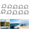 10pcs Bow Shackle Stainless Steel High Hardness D-Ring Anchor for