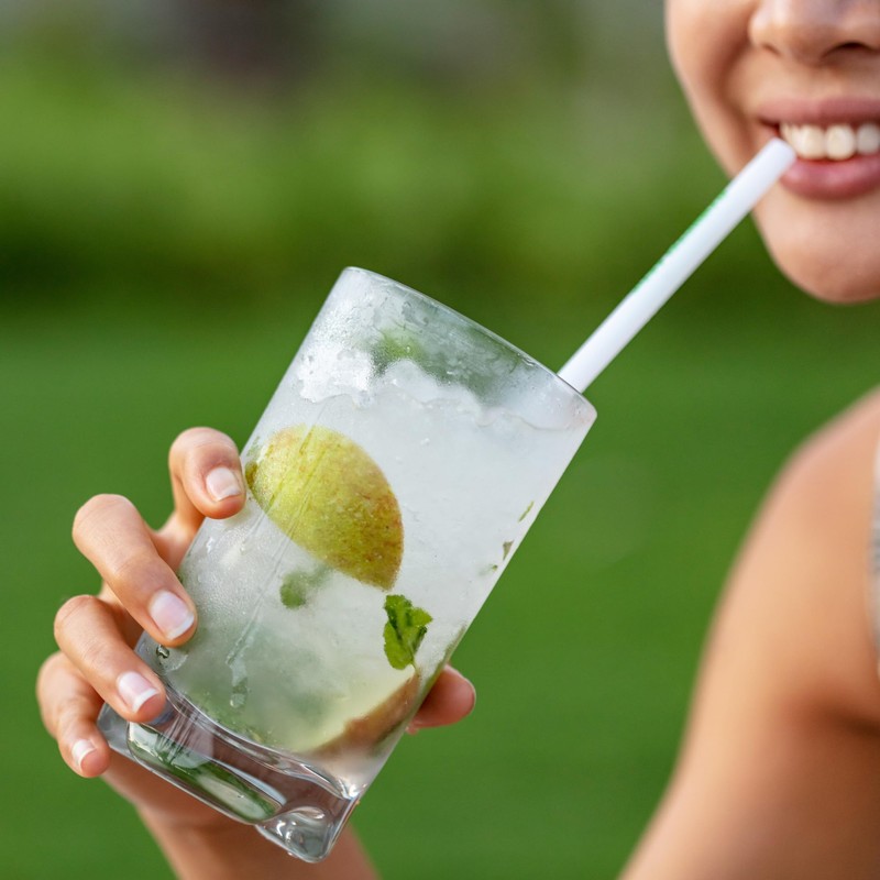 LSANDM White Straws 50 count Each 8 Inches for Home