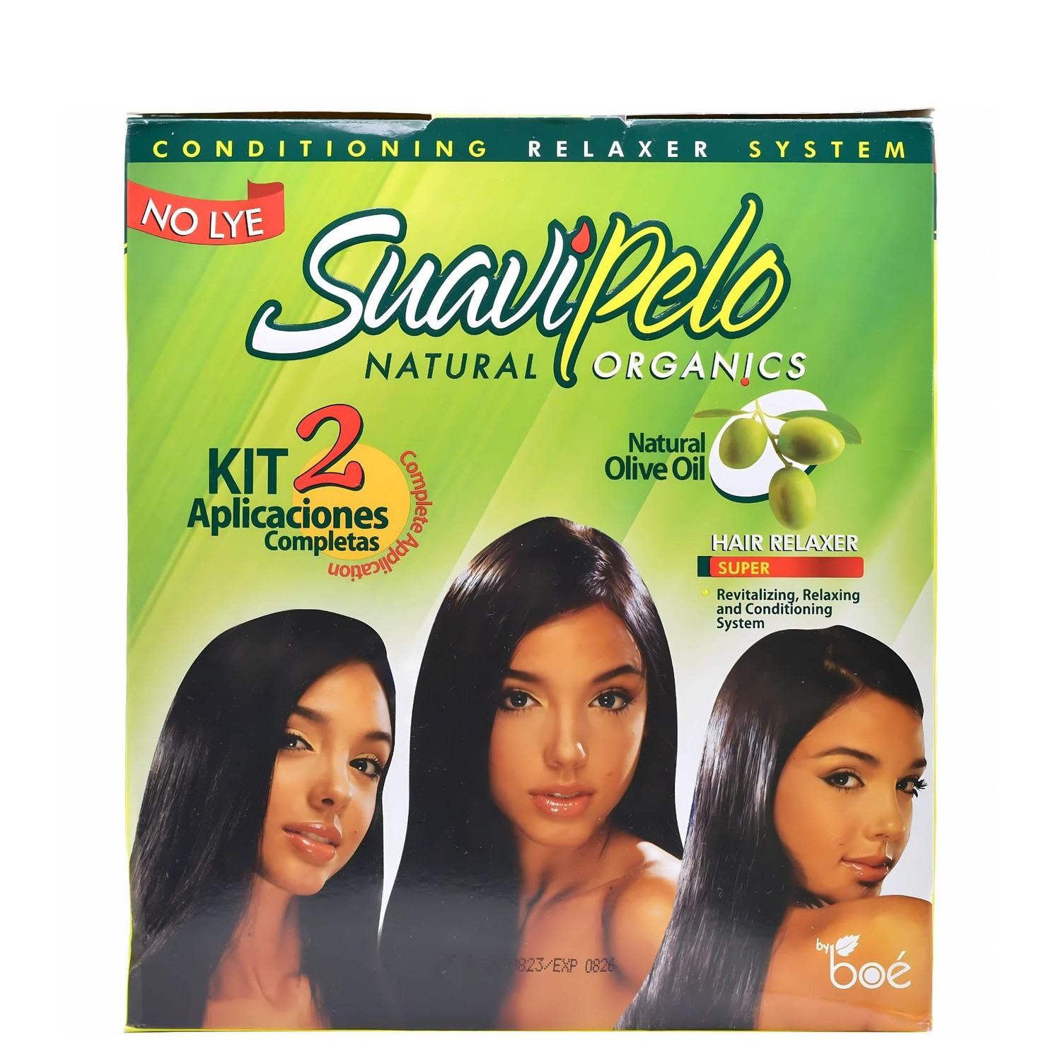 Suavipelo No-Lye Hair Relaxer Kit - Natural Organics Straightening ...