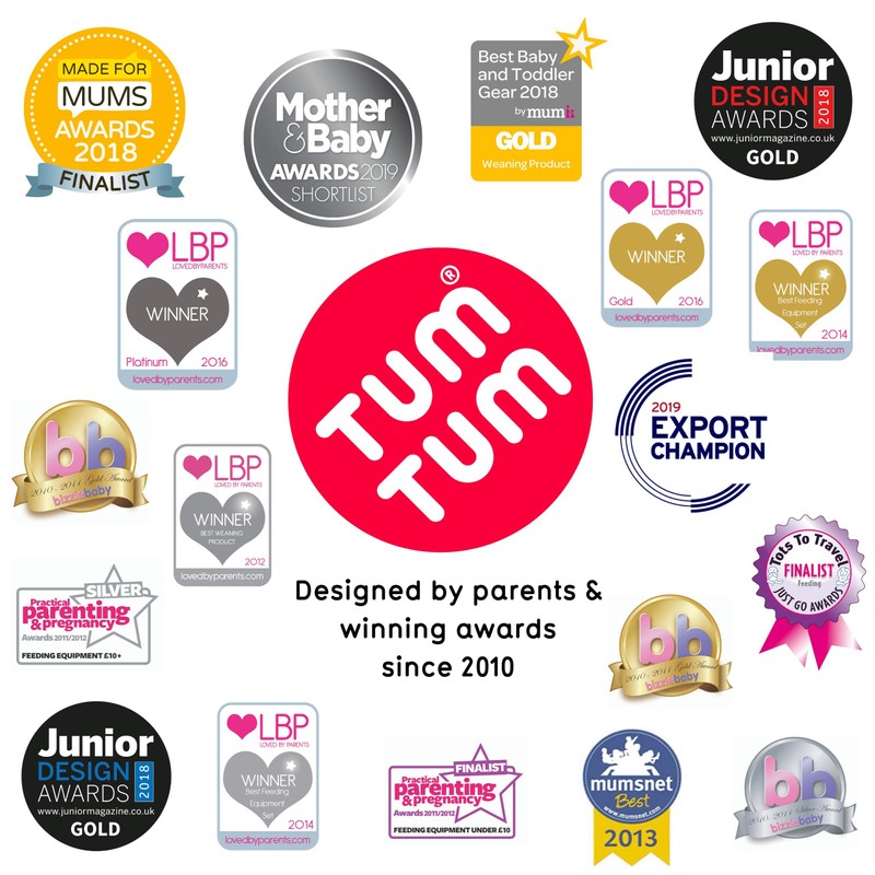 TUM TUM Nesting Children's Snack Boxes, Set of 4 ,Scruff