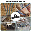 100 Pack 1/2 Inch Pipe Supports Suspension Clamp Pipe Clamps