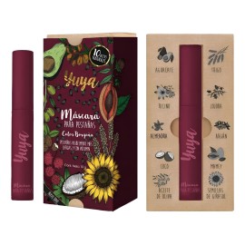Yuya-máscara De Pestañas 10 Aceites Naturales-color Borgoña