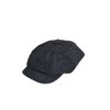 CB4 Accessories 8 Panel Black/Grey Check Baker Boy Peaky Cap