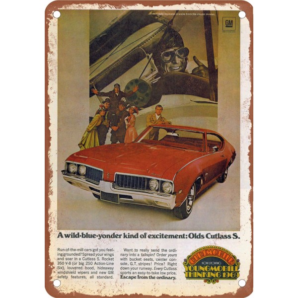 METAL SIGN - 1969 Oldsmobile Vintage Ad 02 - Old