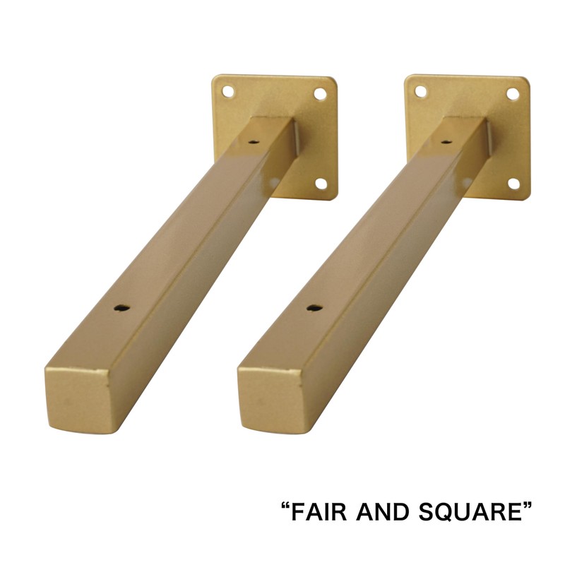 6 Pcs Gold Shelf Bracket 13 Inch Heavy Duty Brackets
