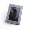 Emono Pass Case, Commuter Pass Case, 3 Sided, Bifold, blue