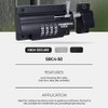 Federal Lock Combination Locking Bolt, Heavy Duty Sliding Lock With