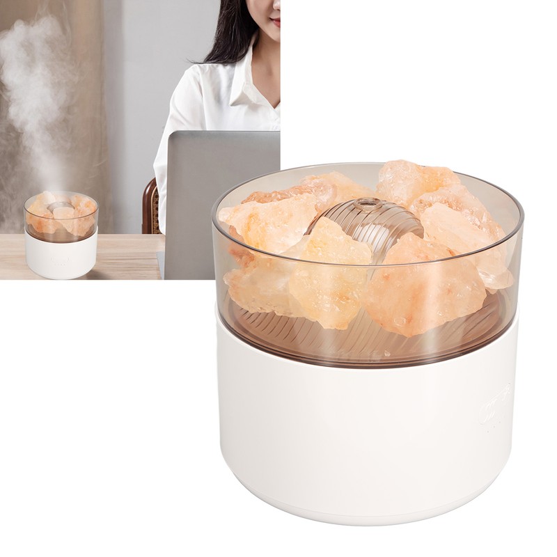 Aroma Lamp Humidifier Colorful Comfortable Multifunctional Crystal Salt Light Diffuser