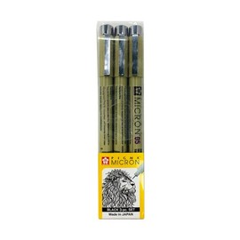 Sakura Set Pigma Micron Con 3 - Negros