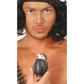 Fiestas Guirca Green Army Toy Fake Grenade with Noise