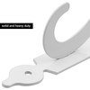 Acrux7 4 Pack Shelf Brackets 7.5X5.5 inch Thicken Iron Corner