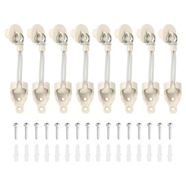 uxcell 8Set Bungee Kit, Universal Sun Shade Replacement Parts, Bungee Tie Downs, Bungee Receiver Brackets, Pull Ring End Cap for Exterior Outdoor/Indoor Roller Shade Blinds, Beige