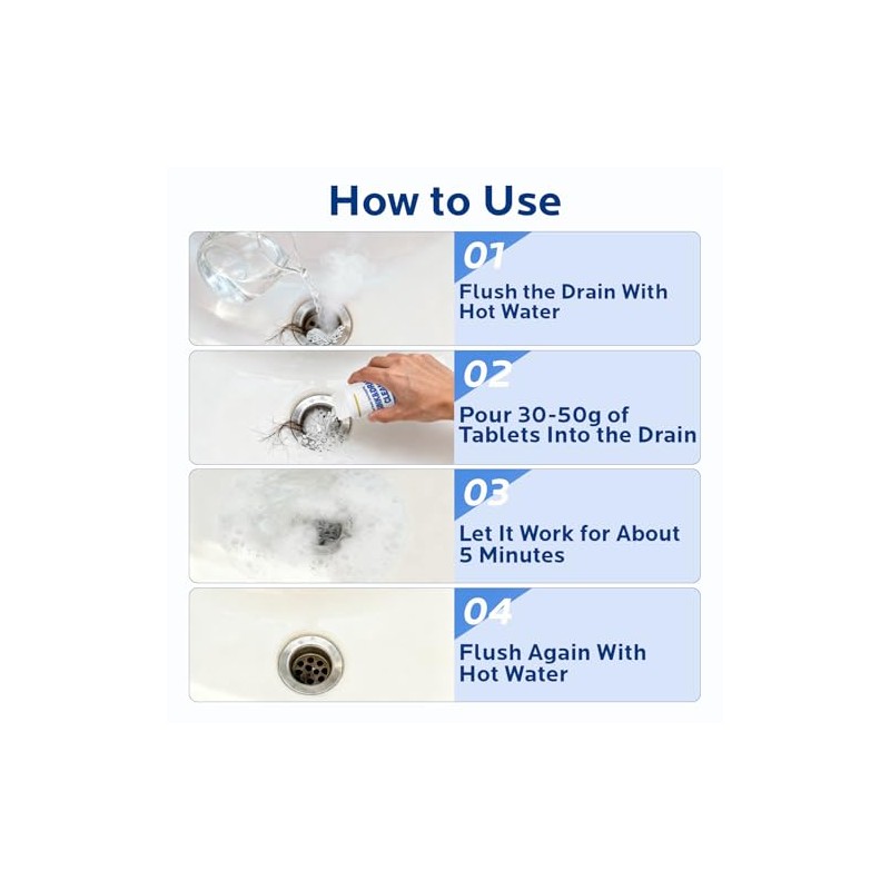 Fast-Acting Drain Cleaner Powder for Home Plumbing Maintenance