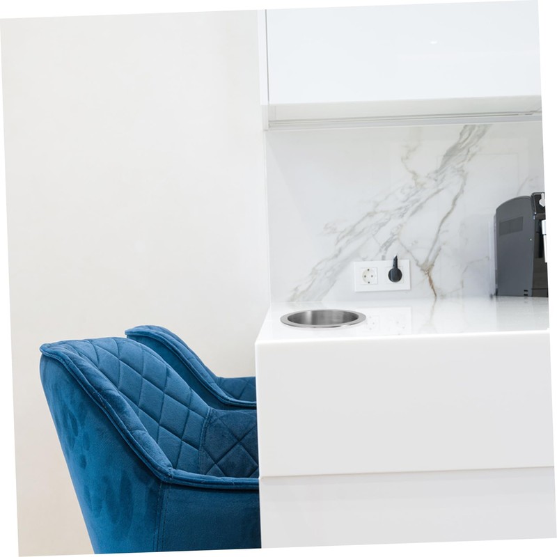 OHPHCALL Concealed Recessed Trash Bin Cover Stainless Steel Built Flap