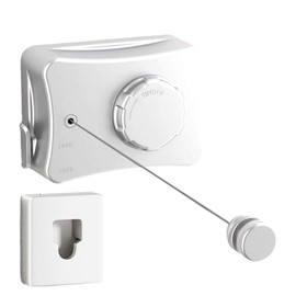 Retractable Clothesline Outdoors,Heavy Duty 16.7 Ft Travel Clothesline Clothes Drying Lines - Wall Mounted Portable Laundry Lines for Outdoor Camping, Travel, RV Shower Room, Home