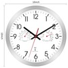 Foxtop Radio Wall Clock, Quartz Wall Clock with Temperature and