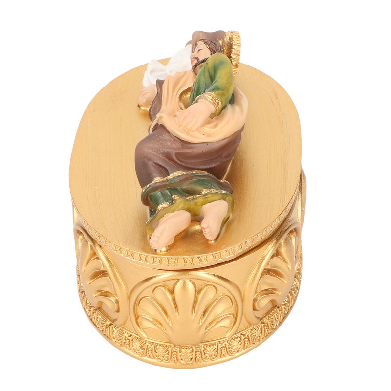 Saint Joseph Jewelry Box Resin Exquisite Workmanship Sleeping Saint Joseph