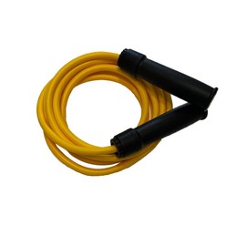 AMPRO Legend 10ft Adjustable Ball Bearing Thai Skipping Rope - Black/White (Black/Yellow)