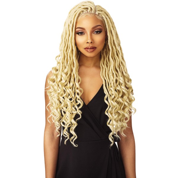 'Sensationnel Synthetic Hair Lace Front Wig Cloud 9 Swiss Lace 4X4 Multi Parting Braid Lace Wig Goddess Locs (1)