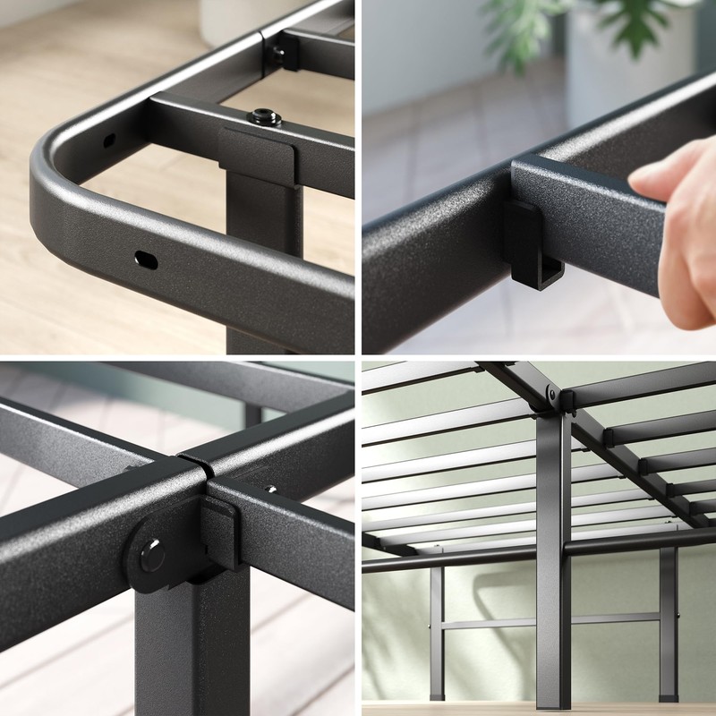 Zinus Rumi 14in Queen Metal Bed Frame, Quick Assembly SmartBase®