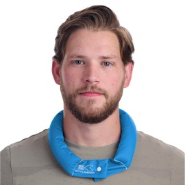 KOOLGATOR KOOLGATOR Evaporative Cooling Neck Wrap C Reusable Neck Cooler with Long Lasting Relief During Hot Weather Activities, Sports, & Outdoor Work, Water Blue, 1 Pack