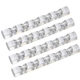 4Pcs Brush Holder Nail Art Acrylic Simple Transparent Pen Brush Stand Brush Rest Brush Rest for 5 Nail Pens Gel Nails Nail Tools Nail Supplies Stylish Useful Paint brush holder Nail Art Brushes