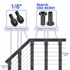 [Patent] CKE 40 PCS Black 45 Degree Angle Cable Railing