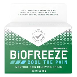 Crema para cuerpo Biofreeze Crema Biofreeze Crema Biofreeze en tarro de 88mL/85g mentol