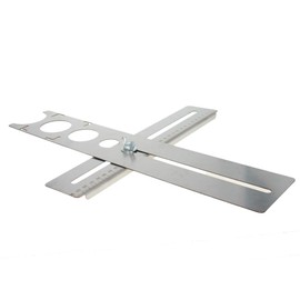 Utoolmart Stainless Steel Ceramic Tile Hole Locator Floor Drilling Guide Finder Gauge For Accurate Positioning Of Wood And Plastic Drilling 1pcs