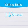 BAZIC Products Notebook College Ruled 5 Subject Spiral 150 Sheets