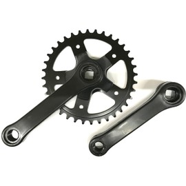 Crankset 36T Steel Black 127 mm