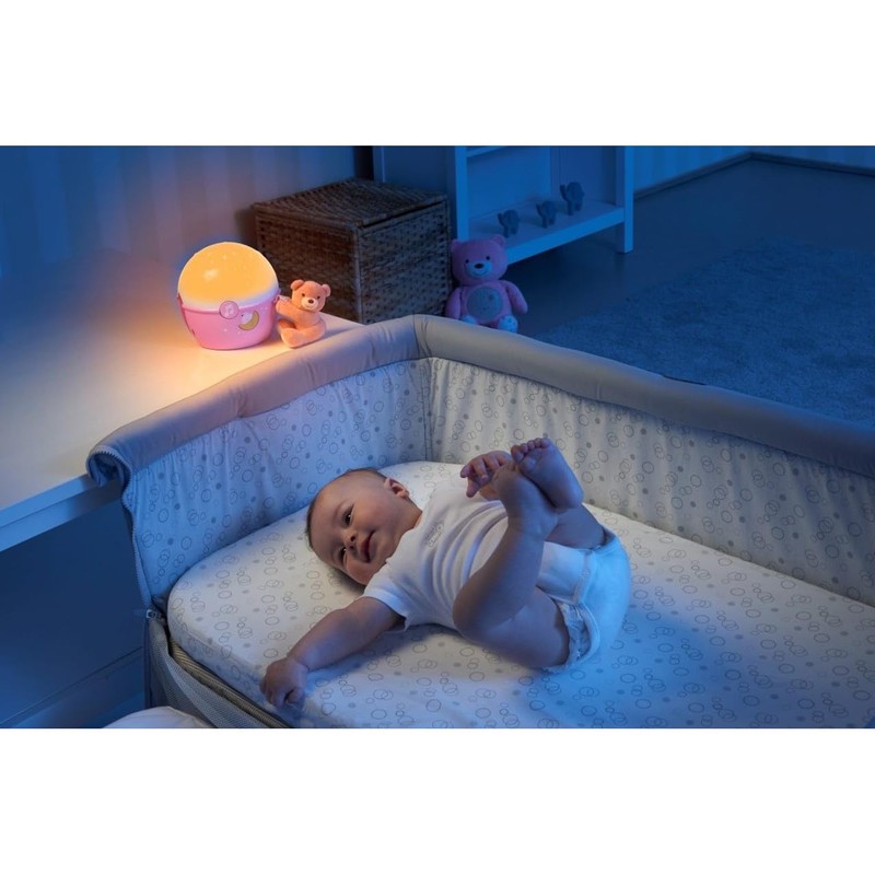 Chicco Next2Stars Baby Night Light, Pink | Star Light Projector