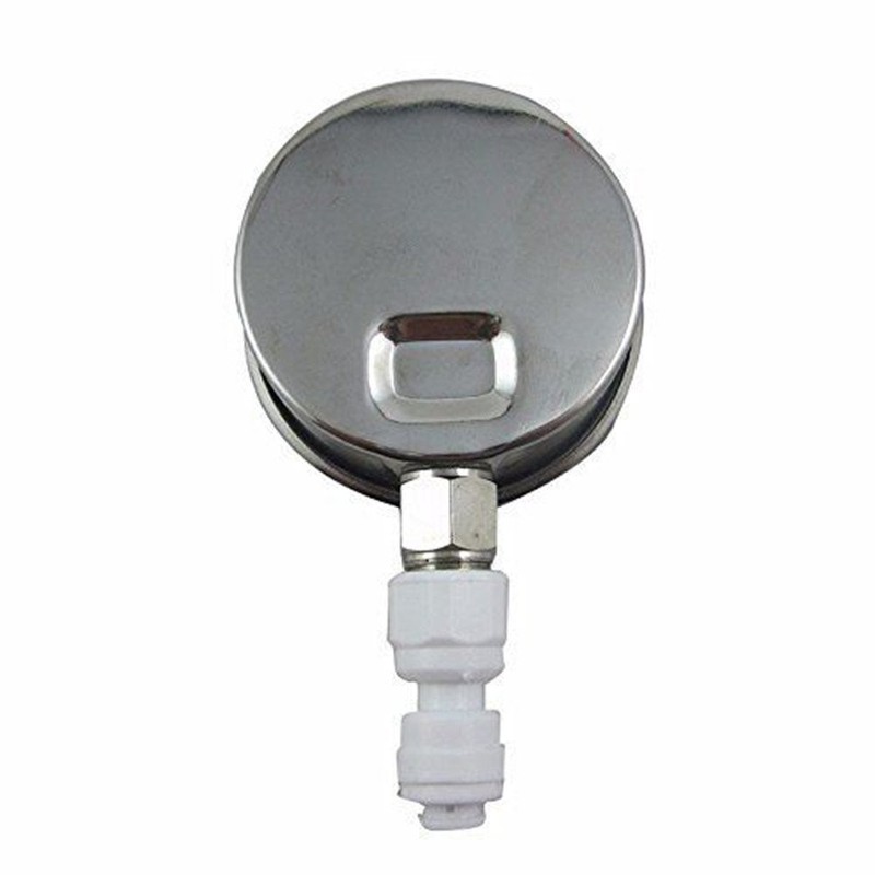 PureSec Water Pressure Gauge Oil Filled Stainless-Steel 2-1/2" Dial Size