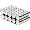 Keukenket 100Pcs Small Round Neodymium Magnets, 10x3mm, Silver, Strong Fridge