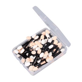 FRCOLOR 50 Piezas Pinceles Para Sombras De Ojos Doble Cara Desechables Aplicadores De Esponja Para Maquillaje Herramientas De Maquillaje Para Viajes Fiestas Y Uso Diario