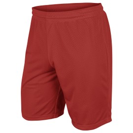 CHAMPRO Dynamic Tricot Mesh Shorts, Scarlet