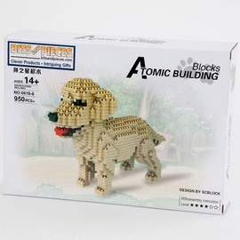 Bits and Pieces - Dachshund 3-D Block Puzzle - Dog Breed Building Blocks - 898 Piece Construction Model Set