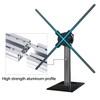 Missyou 3D Hologram Fan Desktop Stand with Tempered Glass Base