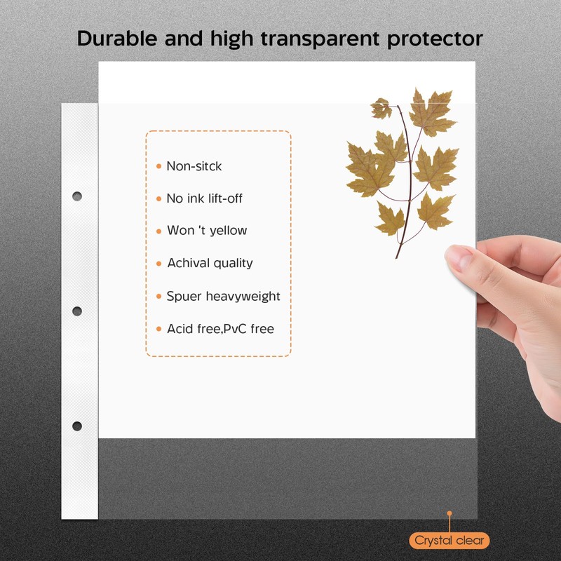 8x8 Scrapbook Album Refill Pages Set