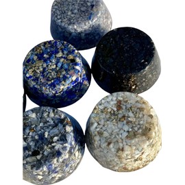 Blue Kyanite Crystal Tower Buster Orgone Generator Energy Accumulator PERFECT GIFTING TOOL!!!! Made using Advance Harmonics Orgonite Many Beautiful Ingredients! tbmchm(Kyanite Blue)