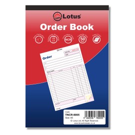 Triplicate Order Book NCR, A5 (143 x 210mm), Order Book Triplicate, 3-Parts Carbonless - TNCR-8005 (1 Book)