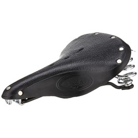 Brooks Saddles B67 Bicycle Saddle (Men's, Chrome Springs, Black)