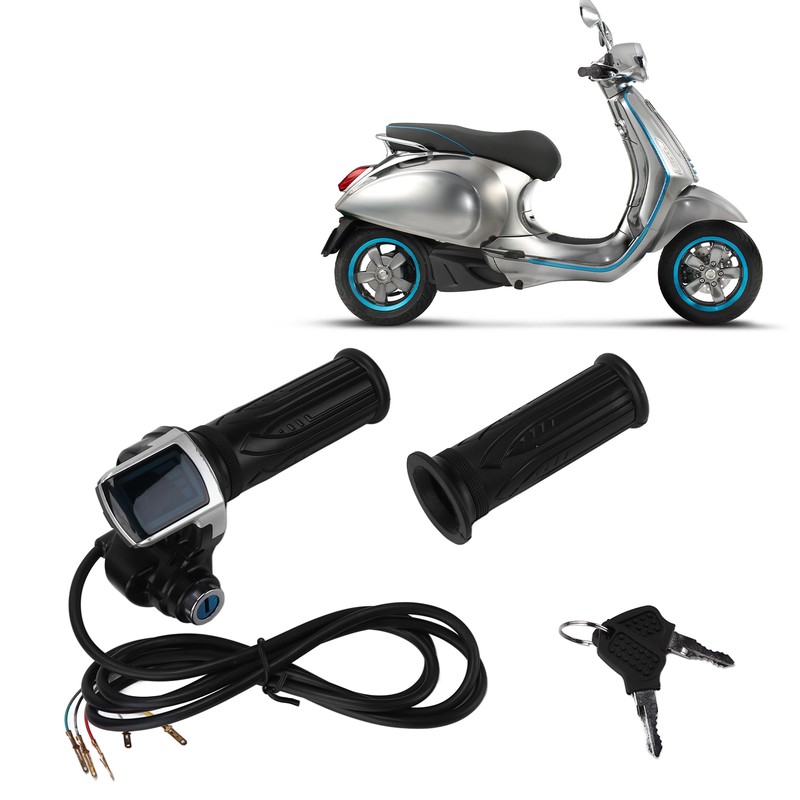 24V HalfTwist Throttle Grip LED Power Indicator with 2 Keys