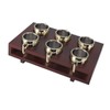 6Pcs Mule Mug Holder Set Sturdy Hammered Cocktail Drink Beer